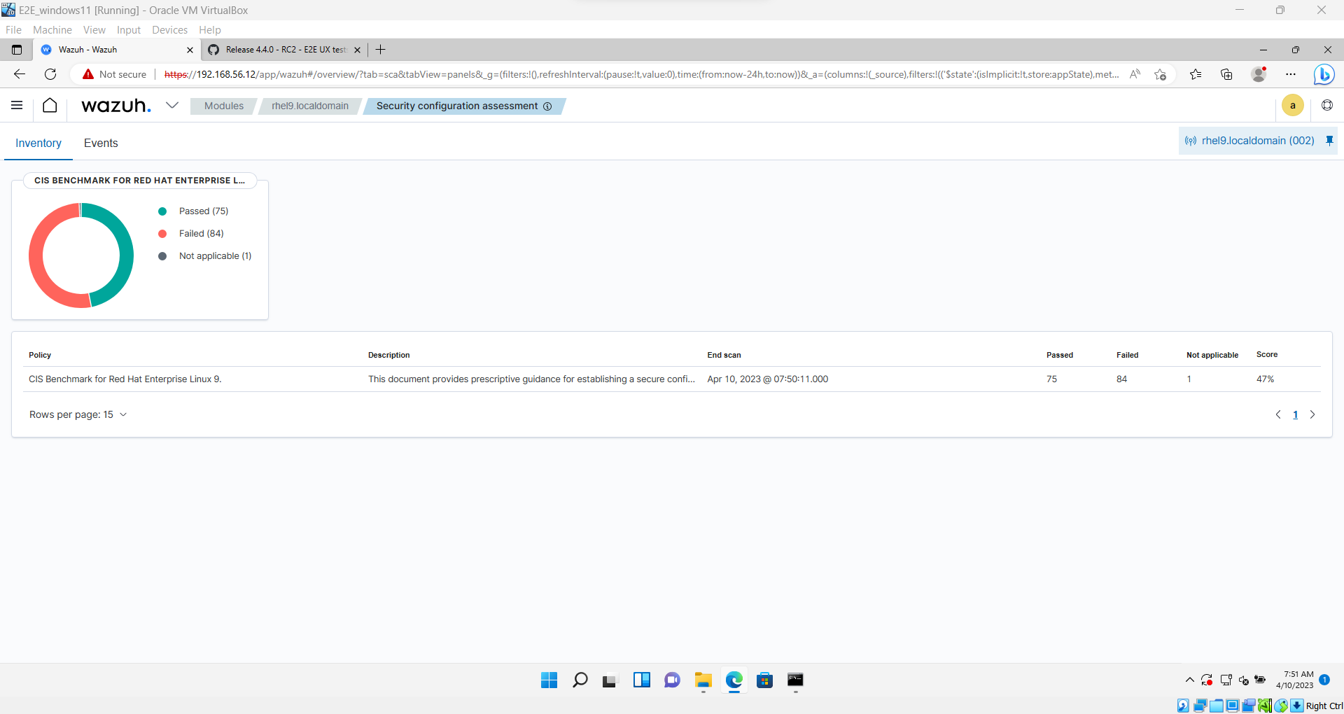 Release 4.4.1 - RC1 - E2E UX tests - Configuration assessment · Issue ...