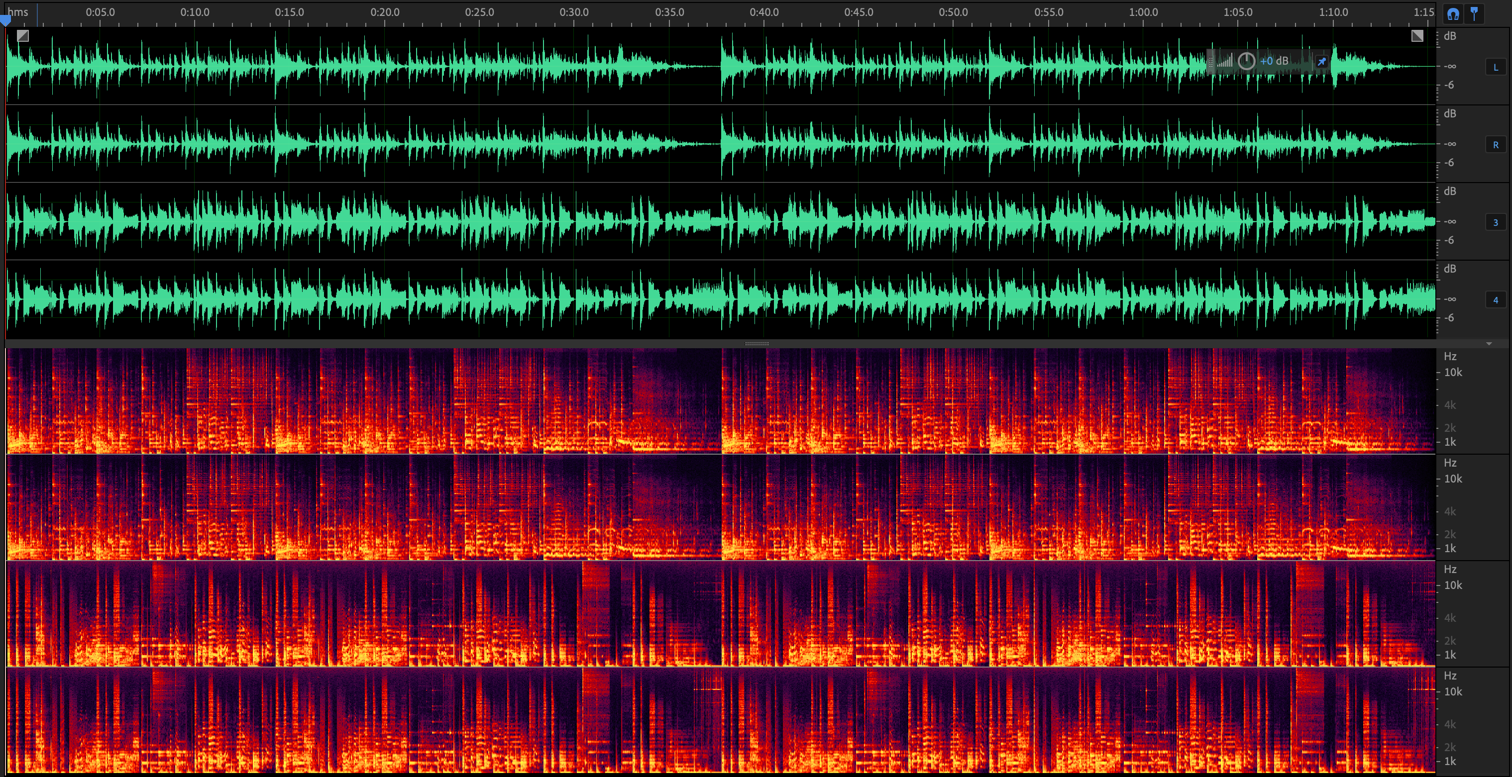 The original file opened in Audition.