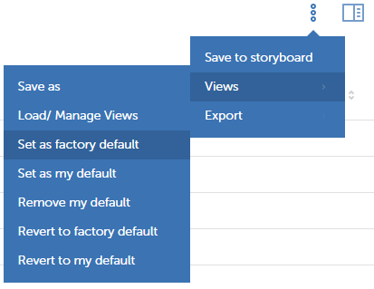 factory default view