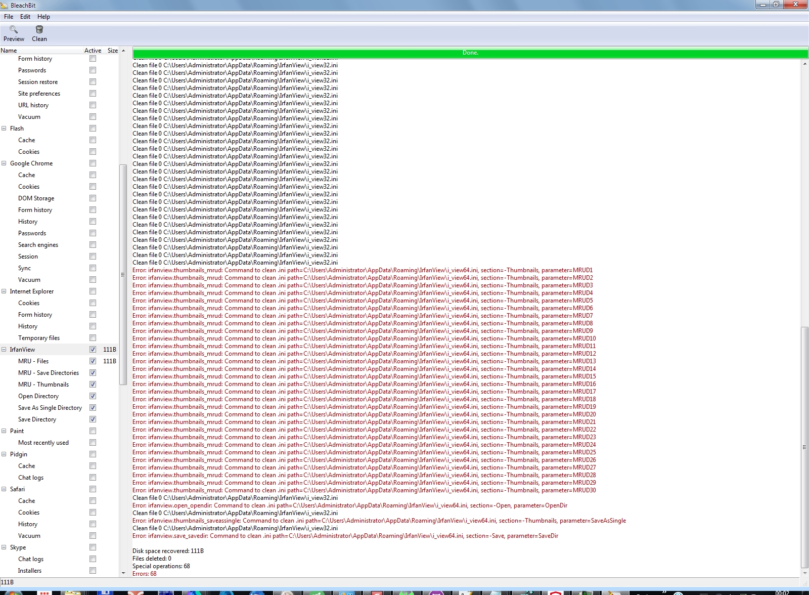 Multiple issues with ini files · Issue #430 · bleachbit/bleachbit · GitHub