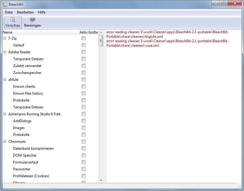 Better error handling when syntax of cleaner file is wrong · Issue 450