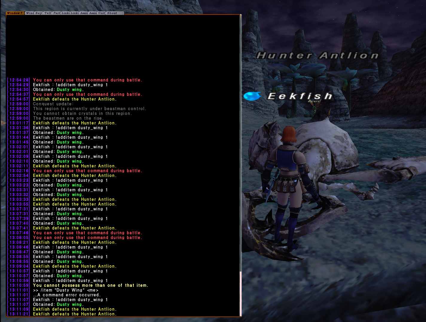 🐛 Mob "Hunter Antlion" in Attohwa Chasm Antlion Jaw drop rate too