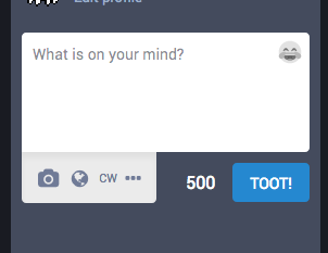 Hidden in menu