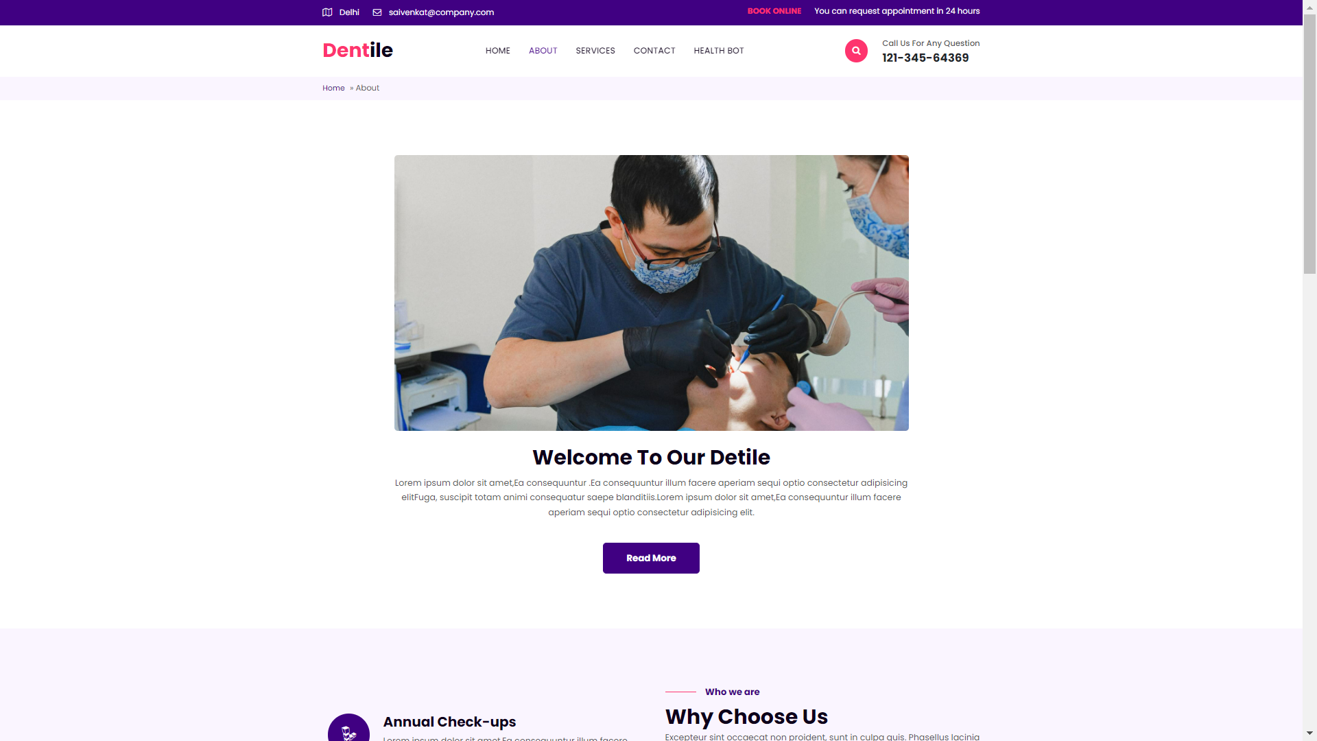 GitHub - SaiVenkat738/projectDental: Dentile”is a web application that ...