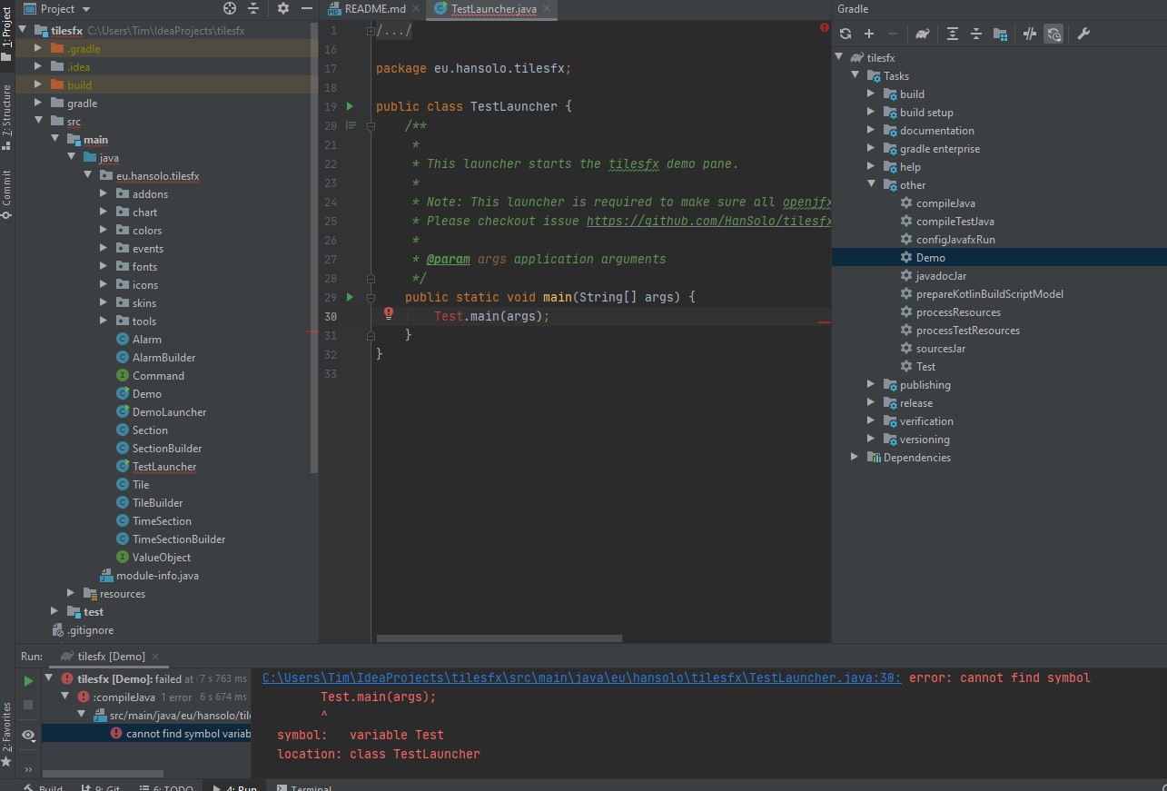 error trying to run TilesFX · Issue #98 · HanSolo/tilesfx · GitHub