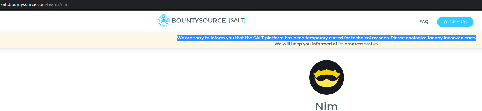 BountySource Closed Issue 349 Nim lang website GitHub