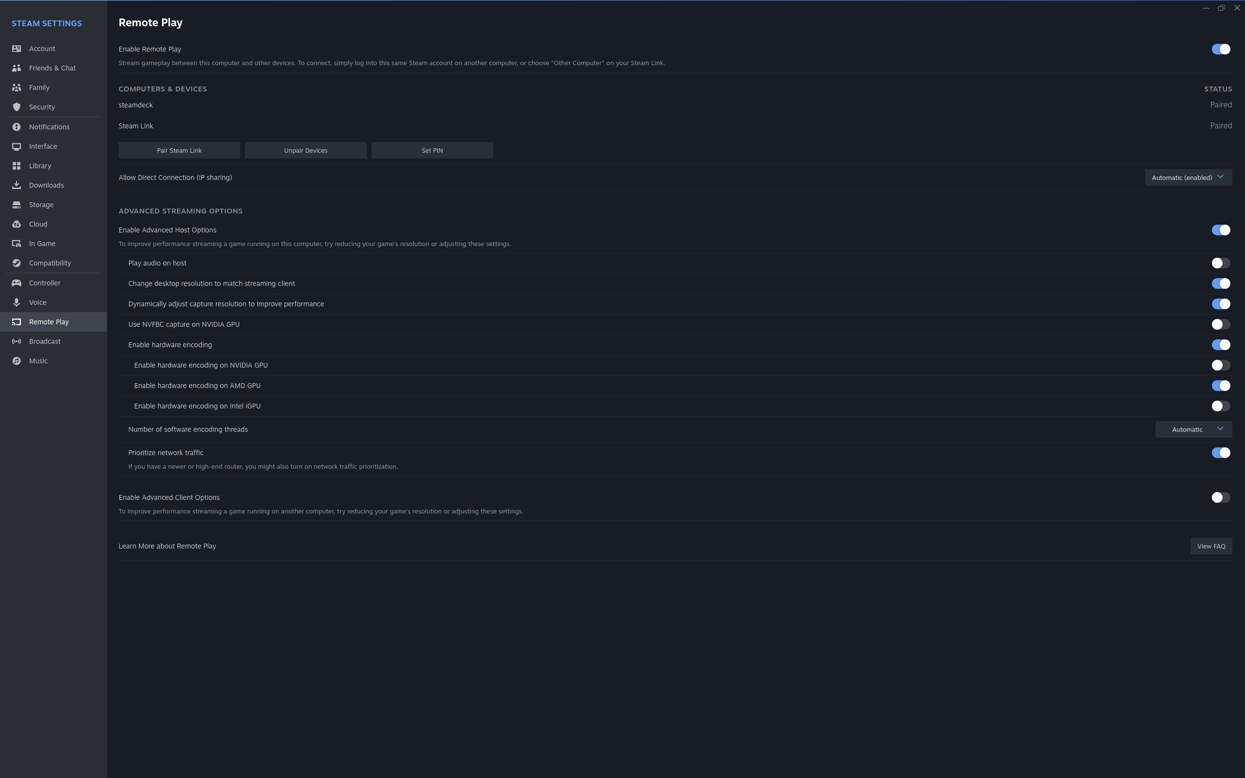 Remote Play Resolutions Break Steam Link/Steam Deck Streaming · Issue