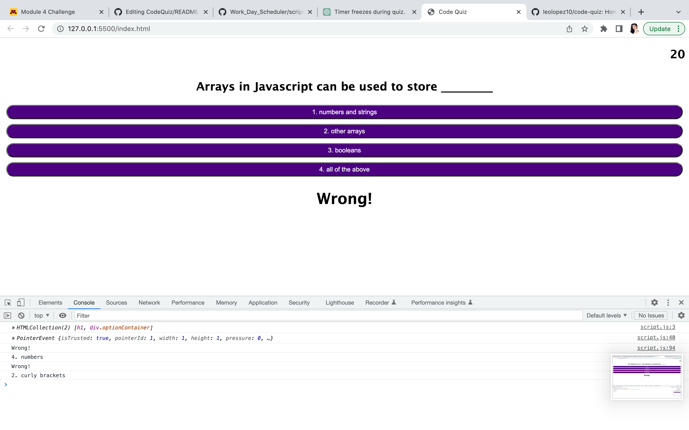 GitHub - msgloriayang/CodeQuiz