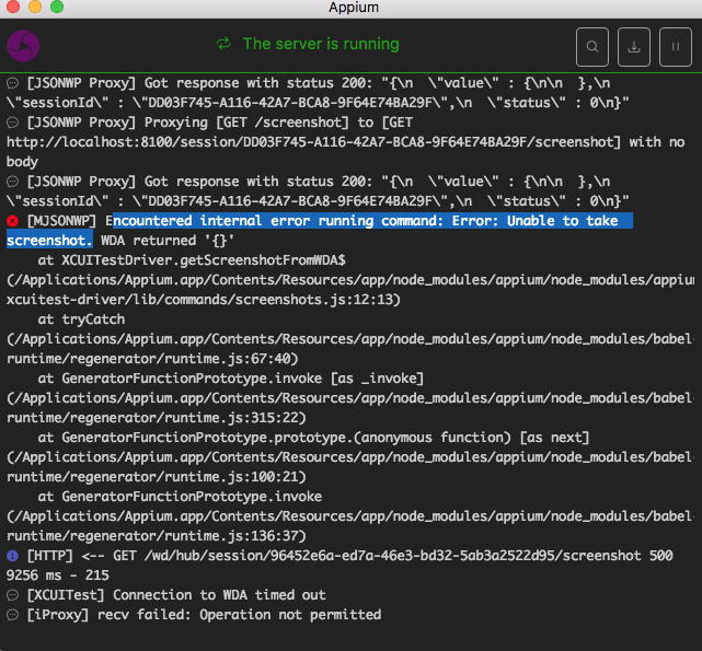 Can't get screenshot for iOS11 device · Issue #9259 · appium/appium ...