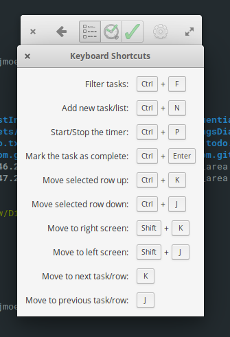 simple shortcutswindow