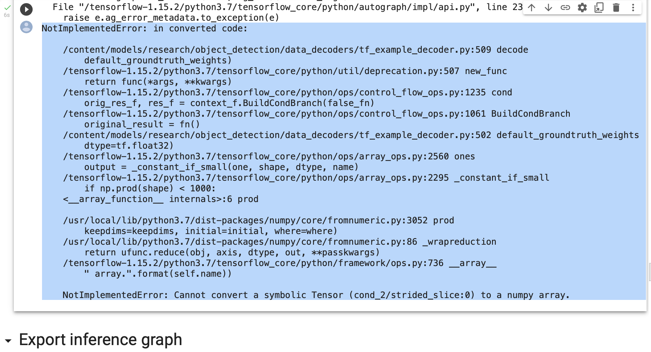Getting error while build object detection model using IBM cloud https ...