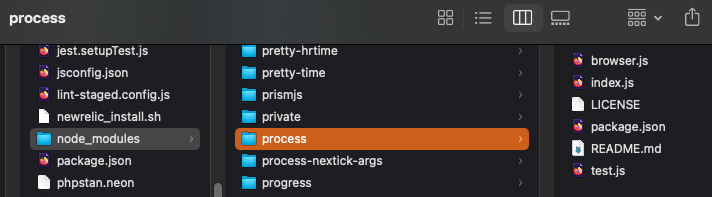 Error Can T Resolve Process Browser In Exifr Laravel Mix