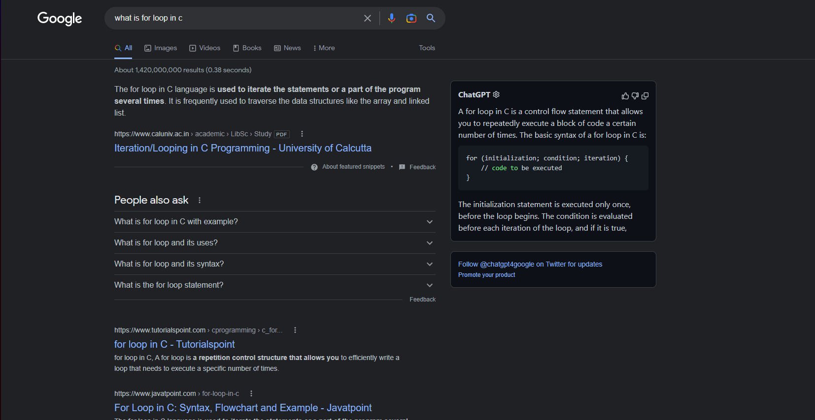 Chatgpt extension disappear on google search after some time issue