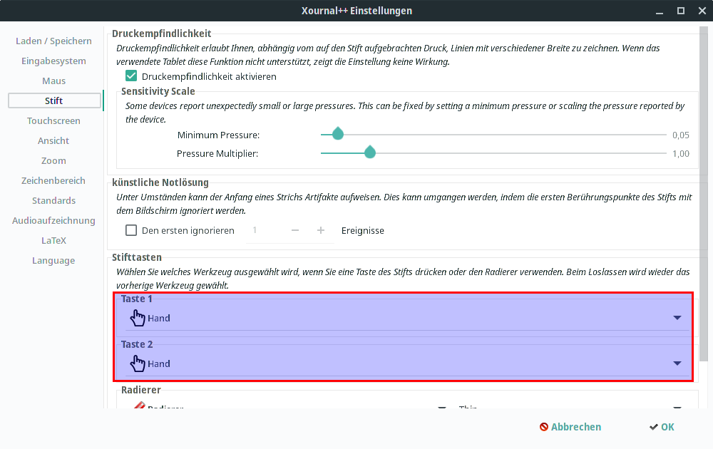 Changing tool on pressing a stylus button broken in current git · Issue ...