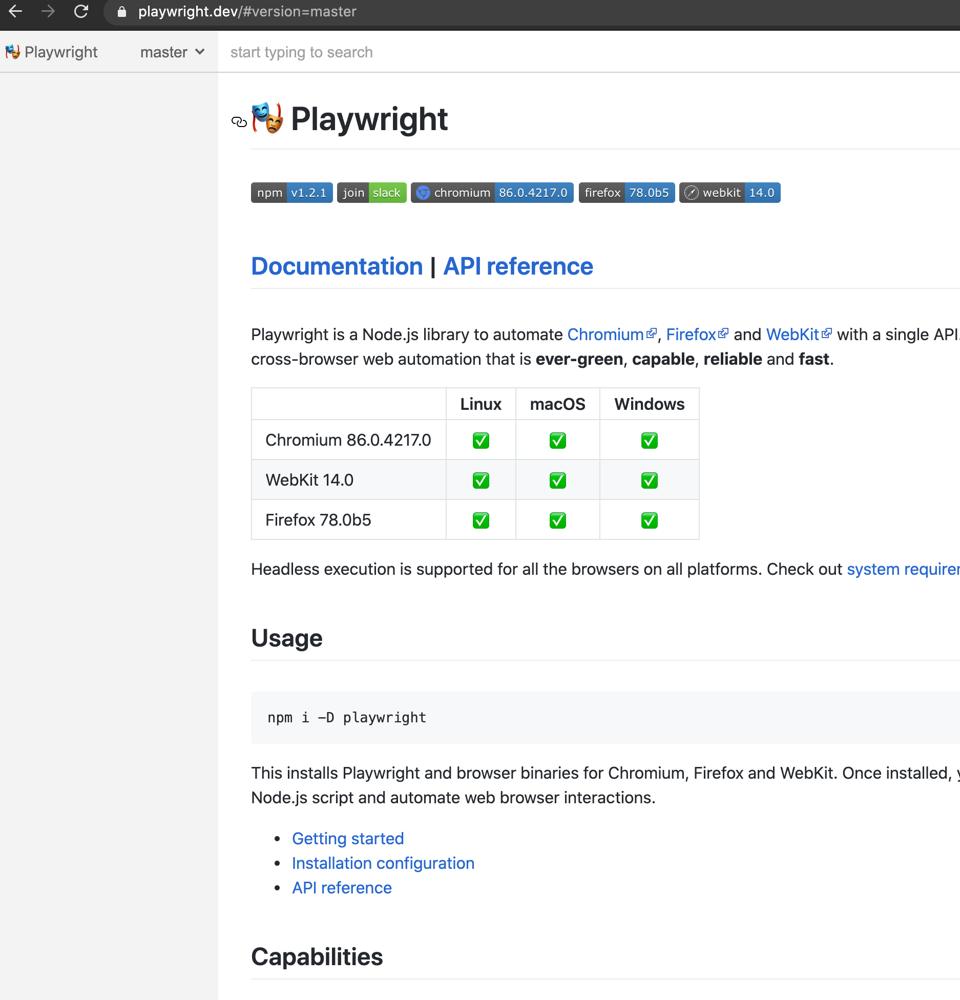 [BUG] Docs for version=master broken (Missing Sidebar Content) · Issue ...