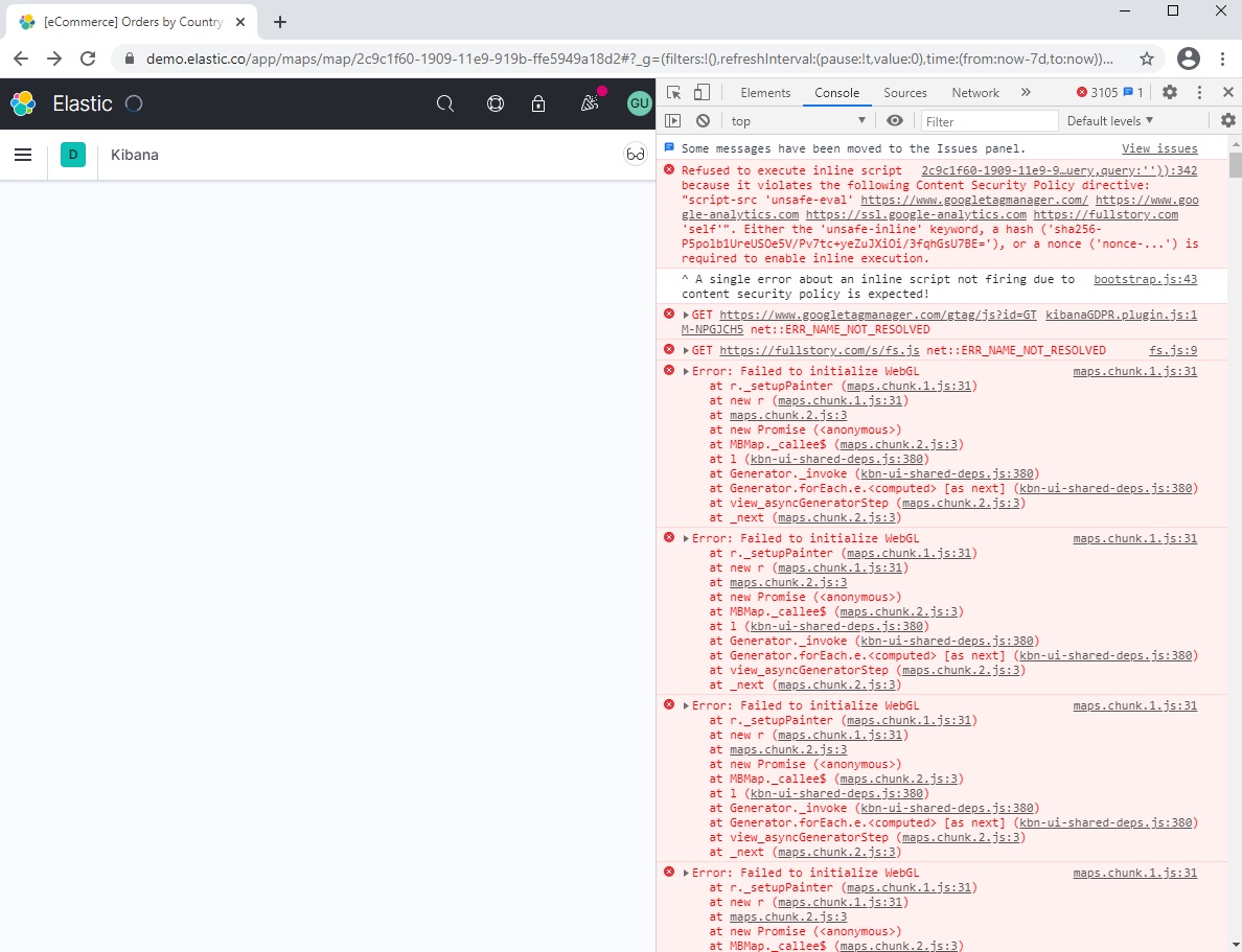 [Maps] Loading Maps causes browser to hang if WebGL is disabled · Issue ...