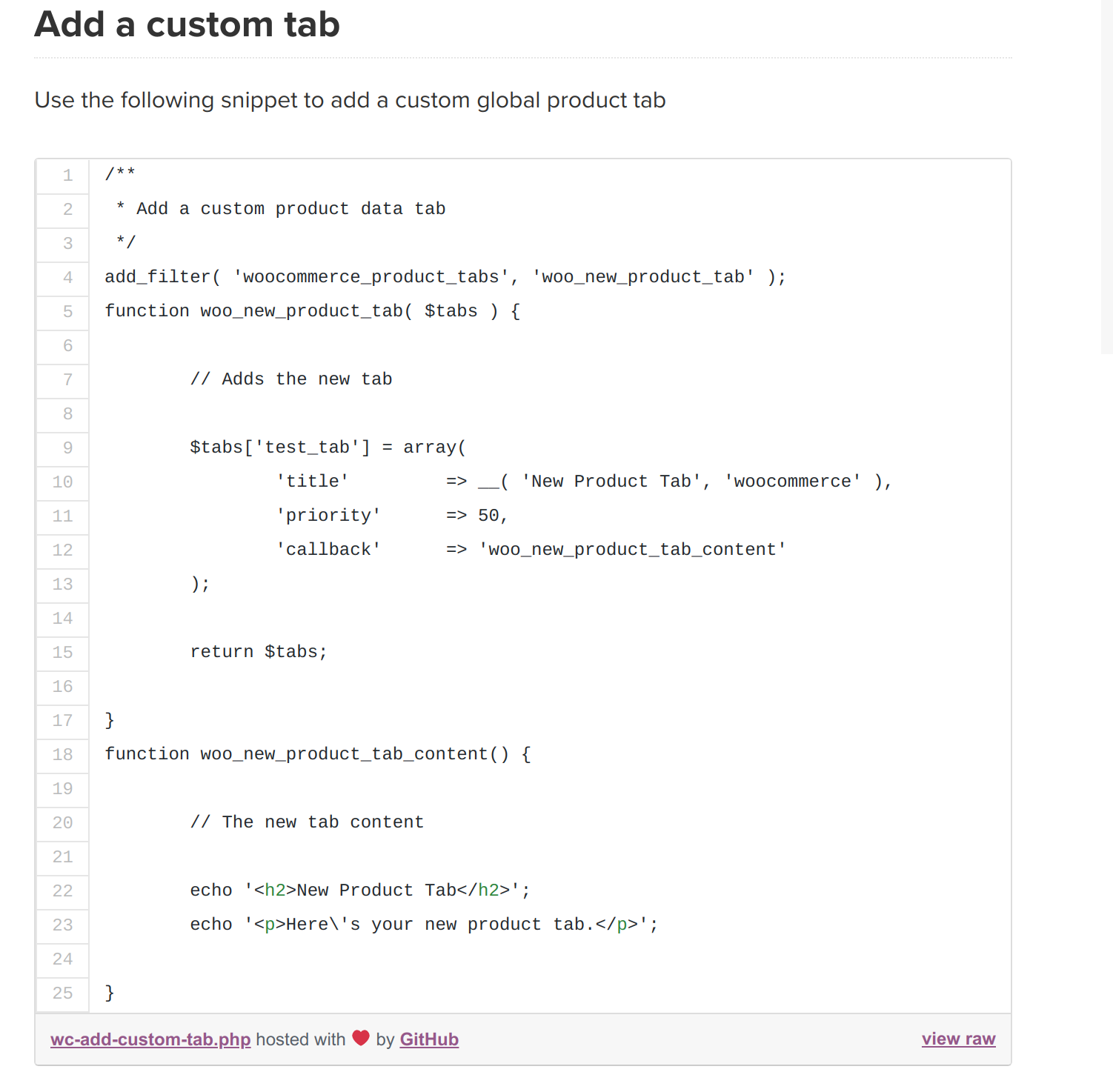 Custom tabs not integrated into as