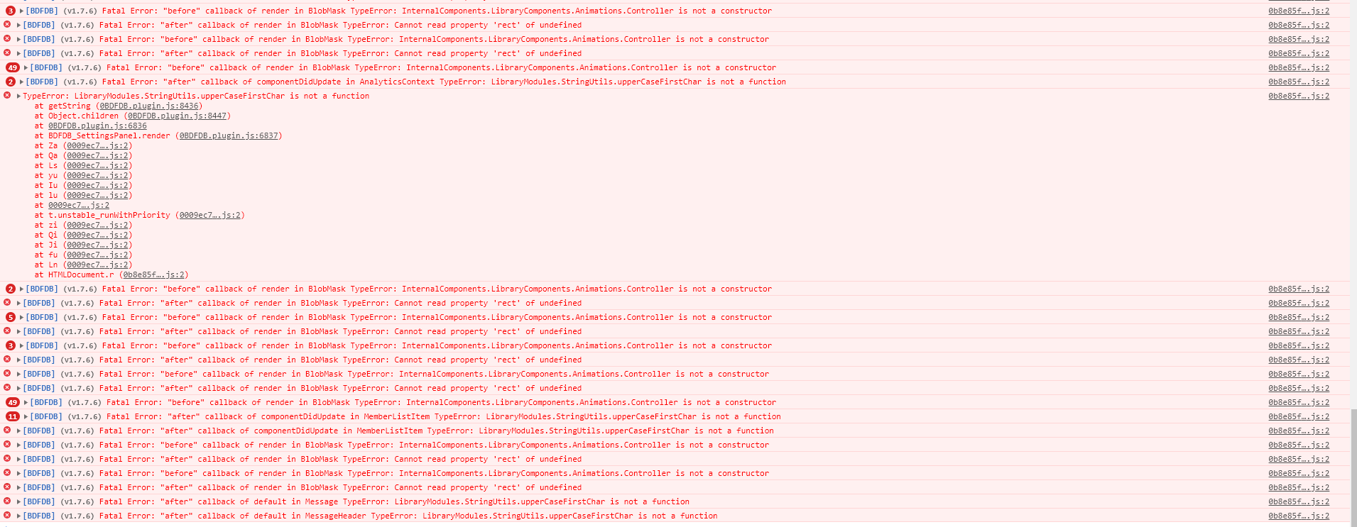 [BUG] - Huge amount of errors in BDFDB · Issue #950 · mwittrien ...