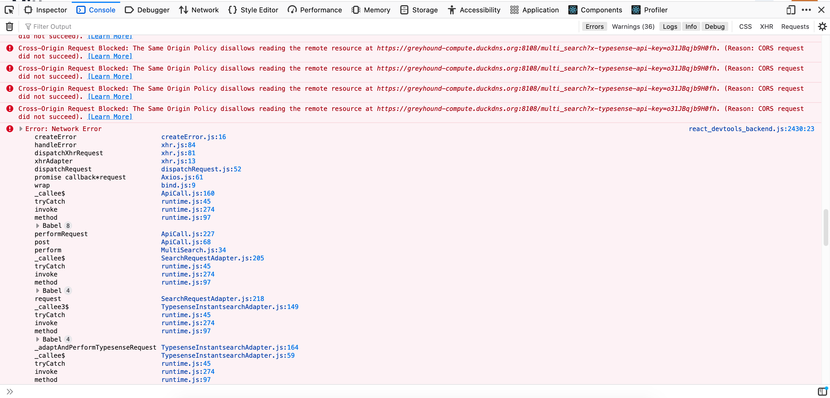 CrossOrigin Request Blocked The Same Origin Policy disallows reading