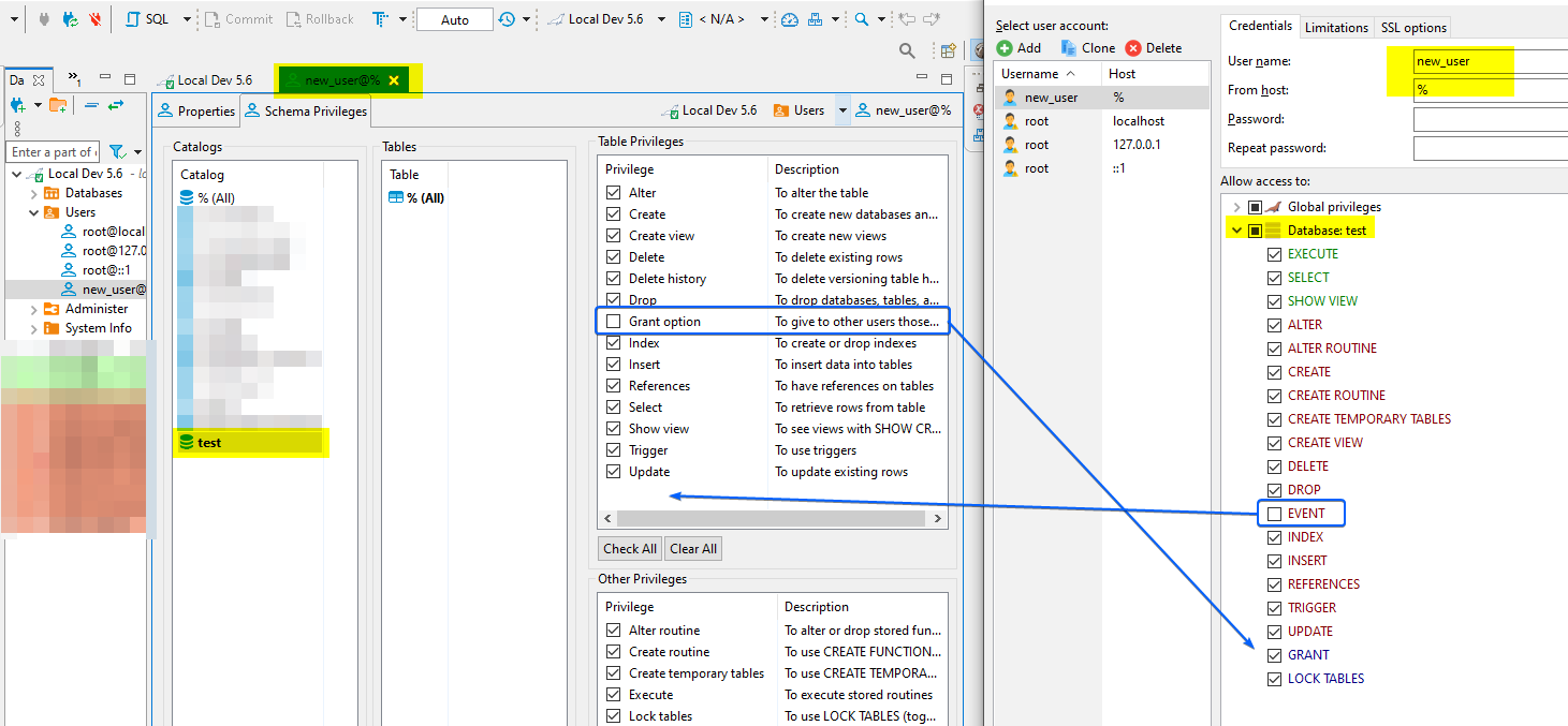 User option Event missing and Grant options not working · Issue #12977 ...