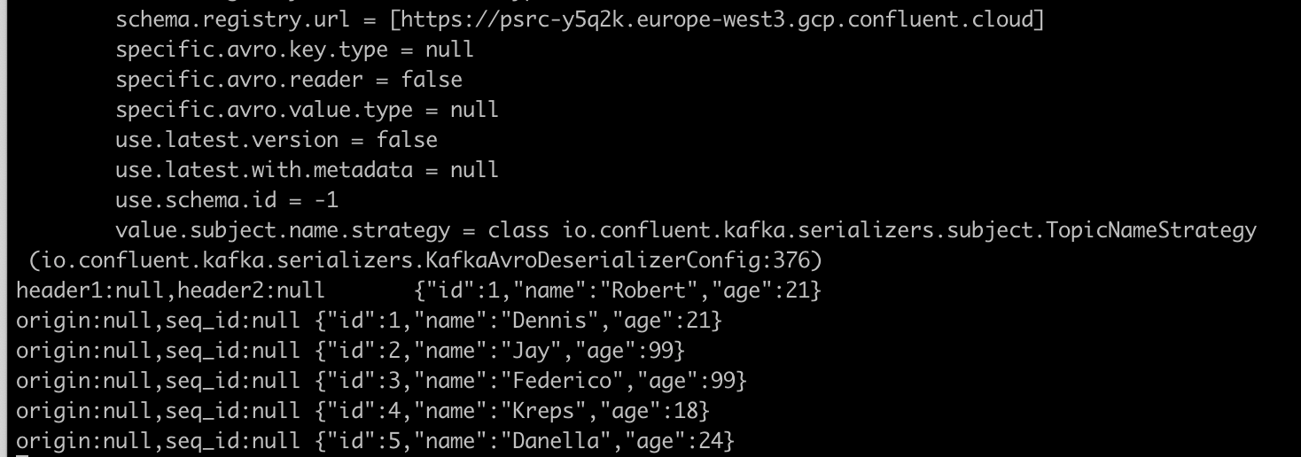 kafkaavroconsoleconsumer not honoring print.offset, print.partition, or print.headers · Issue
