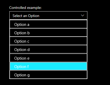 Dropdown is not following high contrast color standards in Firefox ...