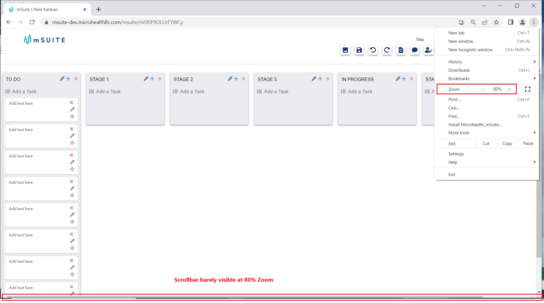 *hot scroll bars are missing from kanban · Issue 1140 · MicroHealthLLC