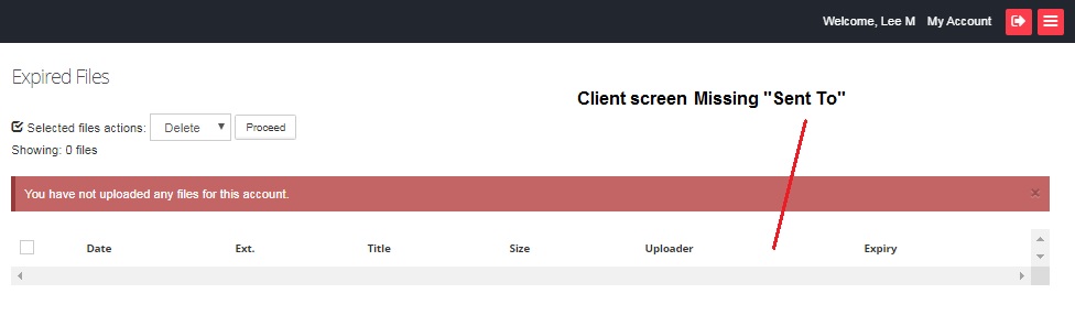 Expired Files screen for Client - missing Sent To · Issue #682 ...