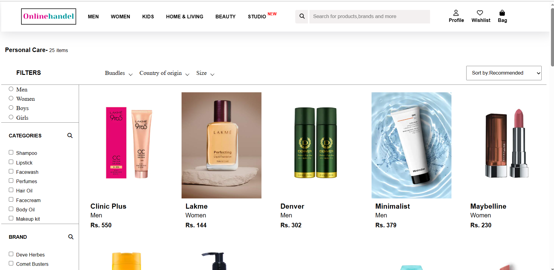 GitHub - sharunnd/myntra-clone: Myntra is a major Indian fashion e ...