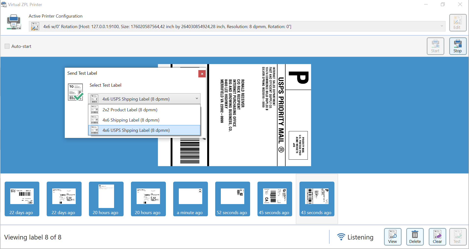 ZPL Displays Label in Labelary, but not in Virtual ZPL Printer · porrey