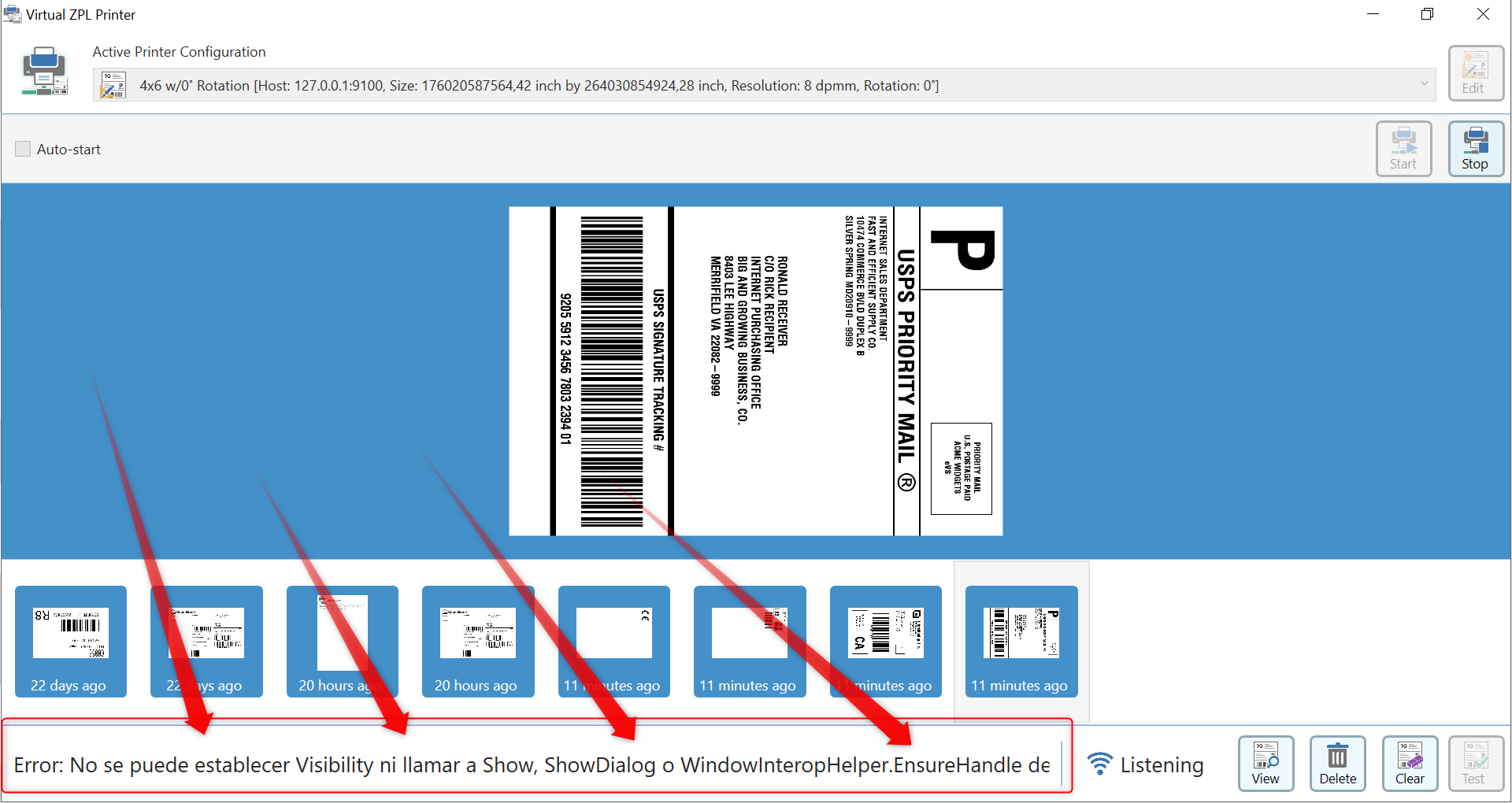 ZPL Displays Label in Labelary, but not in Virtual ZPL Printer · porrey