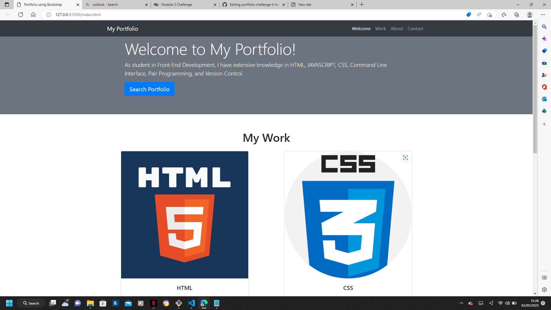 GitHub - Peterleeds22/portfolio-challenge-3-bootstrap: Using bootstrap ...