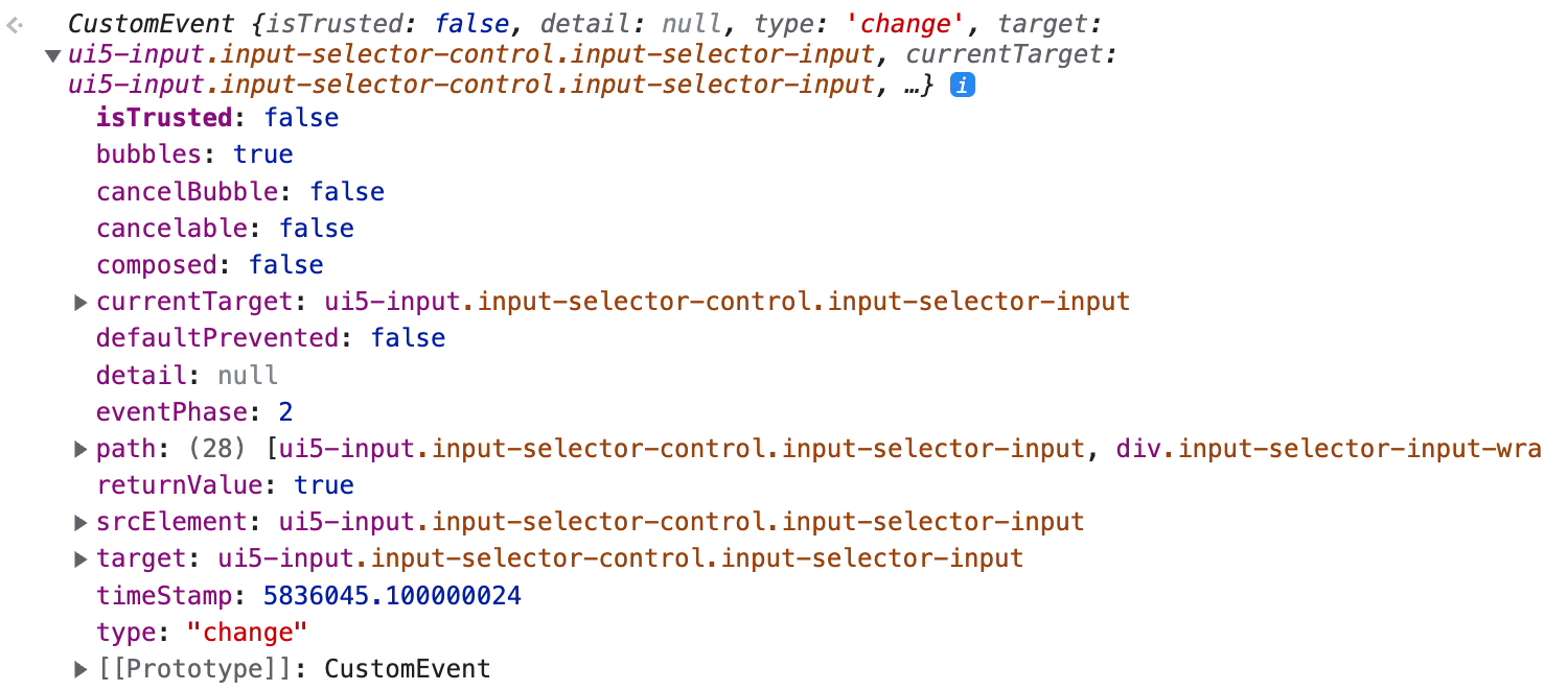 Input onChange unclear if enter or focusout, detail property is null