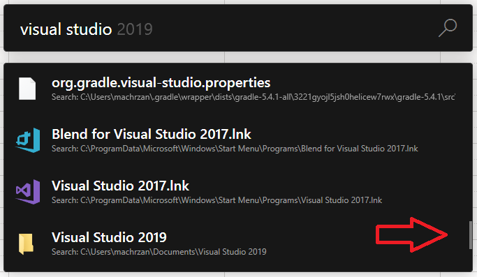PT Run scrollbar thumb is not aligned with the results window bottom ...