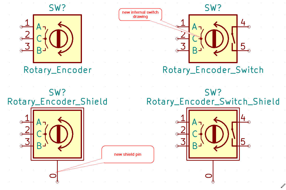 reworked rotary encoder symbols (!206) · Merge requests · KiCad / KiCad Libraries / KiCad