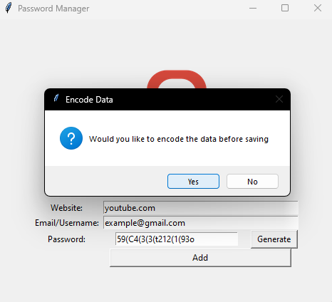 GitHub - AmitChauhan2002/Password_Manager: Using Tkinter this password ...