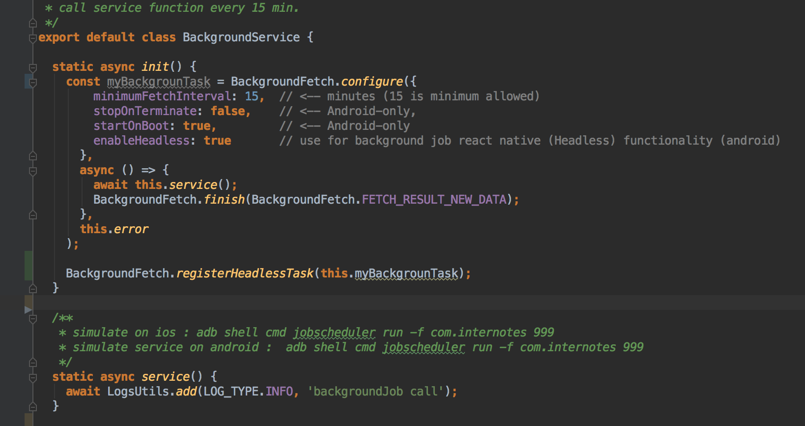 stopOnTerminate, startOnBoot not working . · Issue #89 · transistorsoft ...