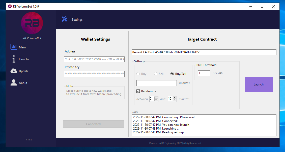 GitHub - OfficialRBEngineering/RB-VolumeBot: Powered by RB Engineering ...