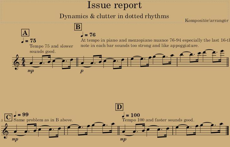 Dotted rhythm issue