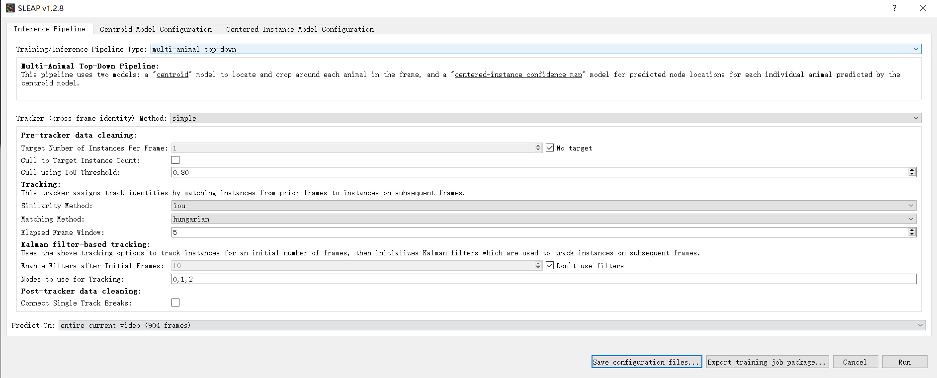 An error when tracking across frame · talmolab sleap · Discussion #1069 ...