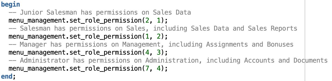 set role permissions