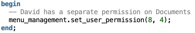 set users permissions