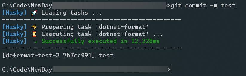 using Husky.NET to format before commit · GitHub