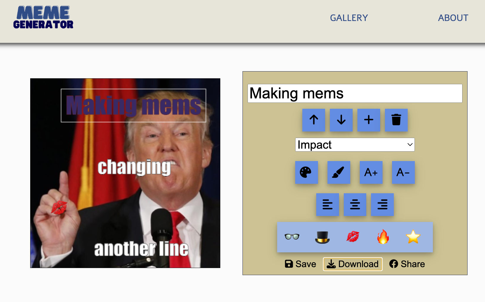 GitHub - lior88844/Meme-Generator: Meme generator project uses HTML ...