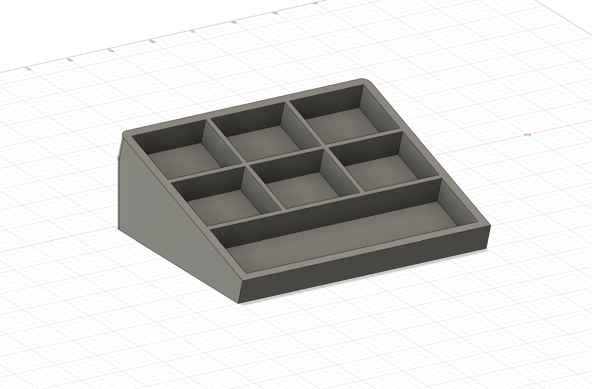 GitHub sturgeon1/screwtray 3Dprinted angled screw tray. I lined
