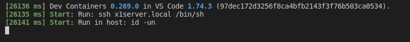 Dev container gets stuck at "Start: Run in host: id -un" · Issue #8319 ...