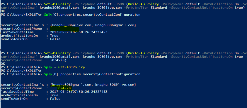 Get-ASCPolicy doesn't contain phone contact information · Issue #5 ...