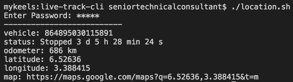 Live-Track CLI Preview