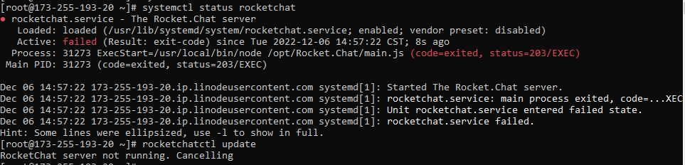 Cant upgrade RocketChat · Issue #27474 · RocketChat/Rocket.Chat · GitHub