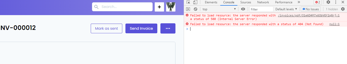 The PDFs of the invoices are not being generated in the view · Issue ...